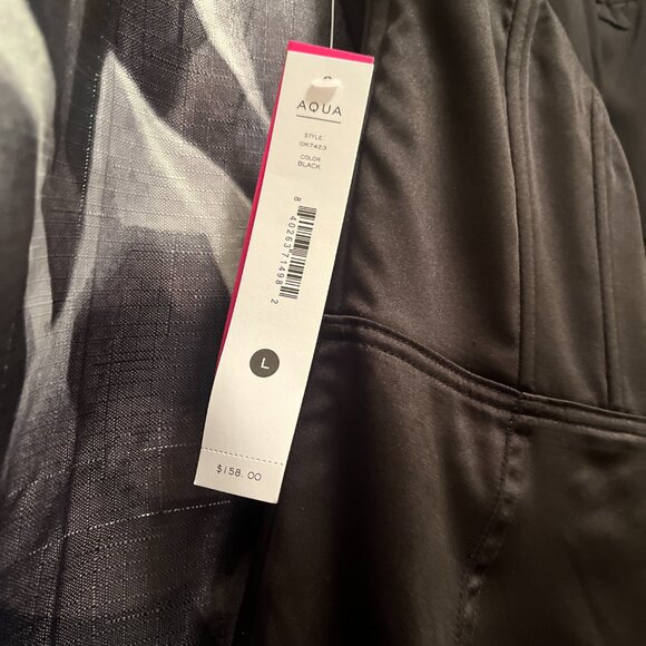 Aqua Faux Feather Trim Strapless Dress - Picture 2 of 5